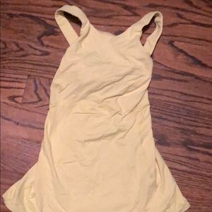 Lululemon yellow workout top
